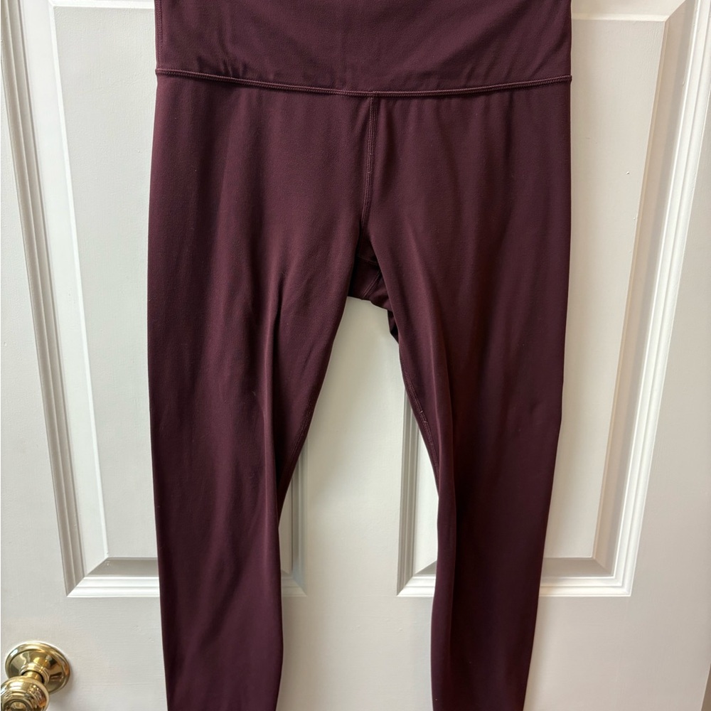 Athleta Maroon Elation 7/8 Tights